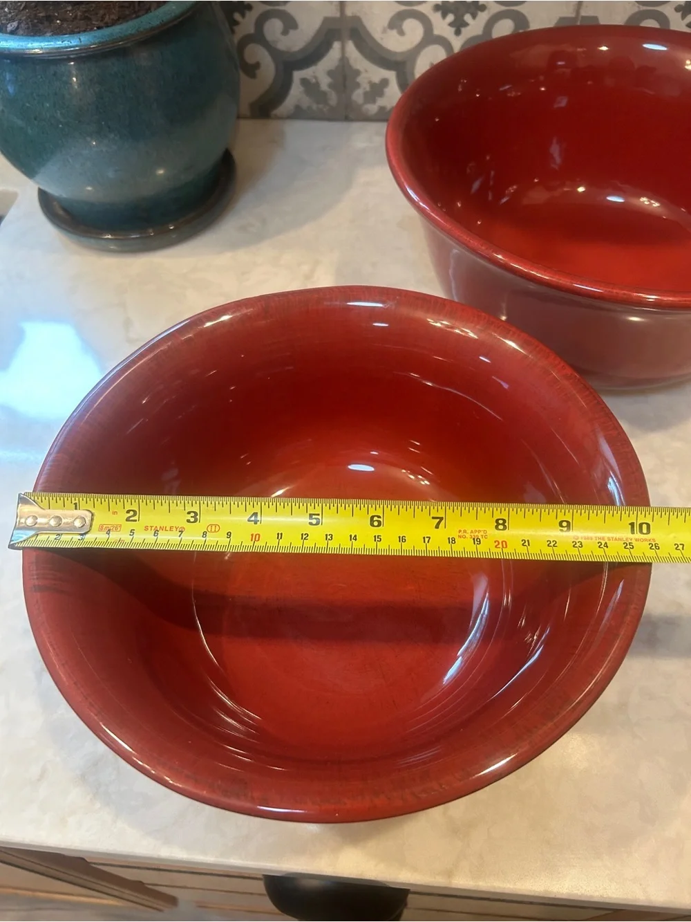 RARE- PIER 1 VTG DISCONTINUED MIXING BOWLS- SET OF 2-EUC